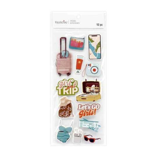 Girl's Trip 3D Stickers by Recollections™